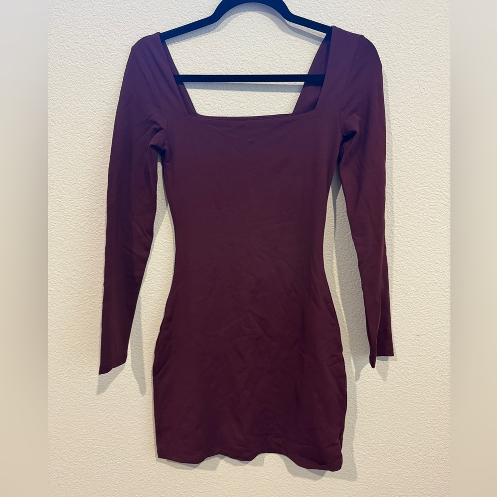 Aritzia long sleeve contour mini dress